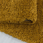 High-pile floor rug - Softy Ochre Yellow