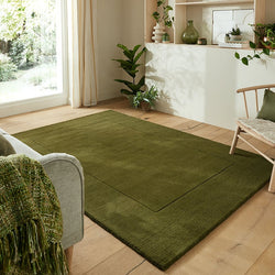 Solid floor rug - Tuscano Olive Green