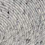 Round Wool Rug - Wise Grey/White