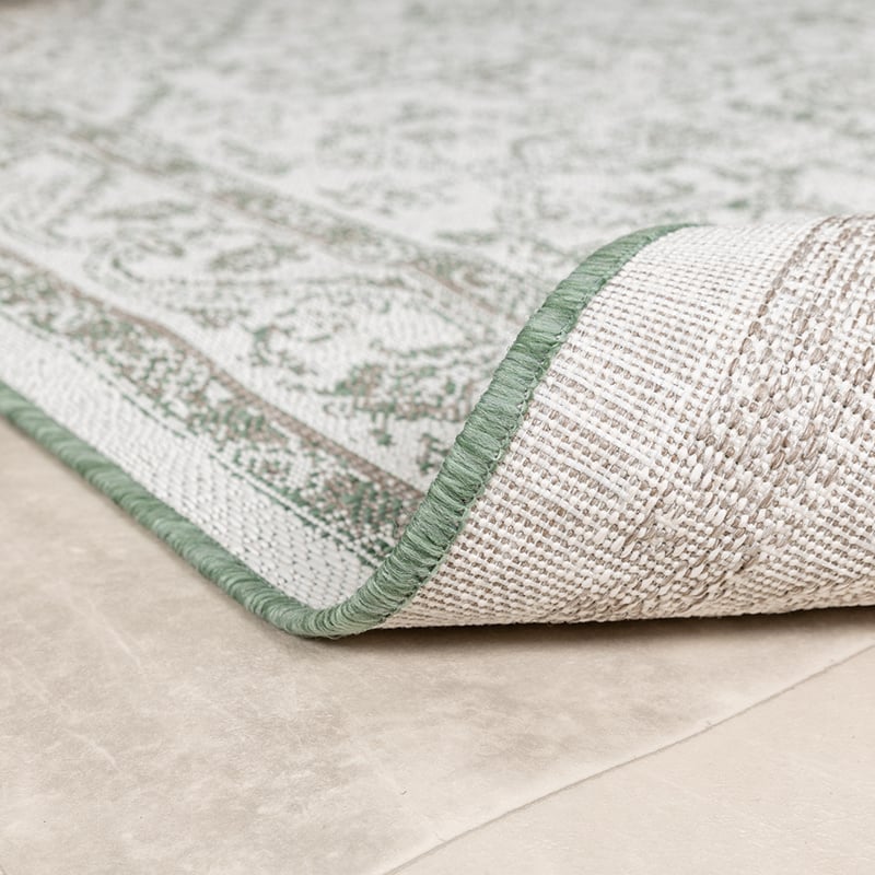 Vintage Outdoor Rug - Victoria Aztec Green