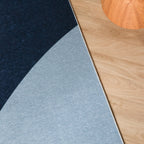 Geometric Rug – Swing Circles Blue/Brown