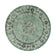 Round Vintage Rug - Wonder Green/Black