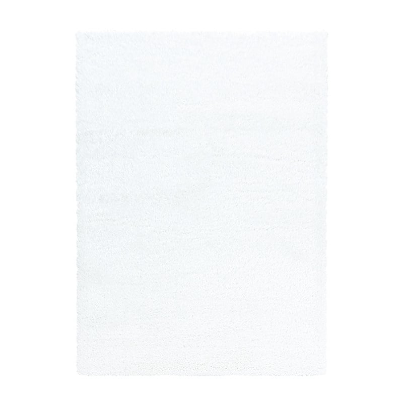 High pile floor rug - Blushy White