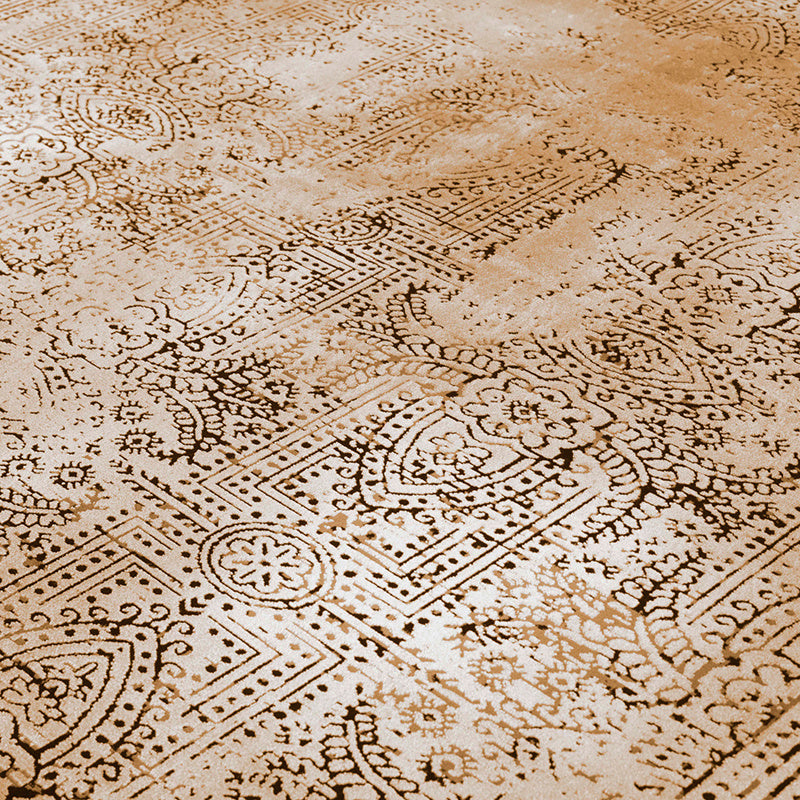 Abstract floor rug - Elitha Orange