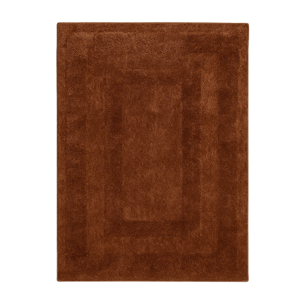 Scandinavian Rug - Lova Border Terracotta