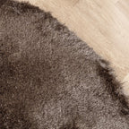 Round High Pile Rug - Glorious Silver/Grey