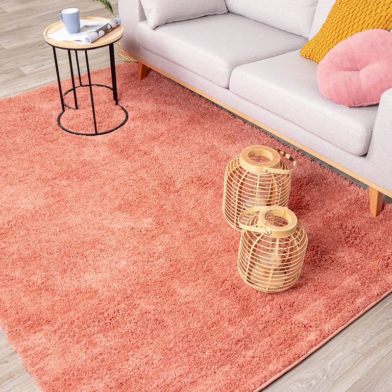 High Pile Rug - Lofty Peach Pink