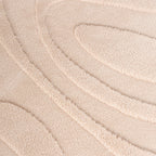 Round Scandinavian Rug - Charm Shapes Beige
