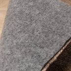 Round washable rug - Clean Brown
