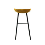 Velvet bar stool - Gold