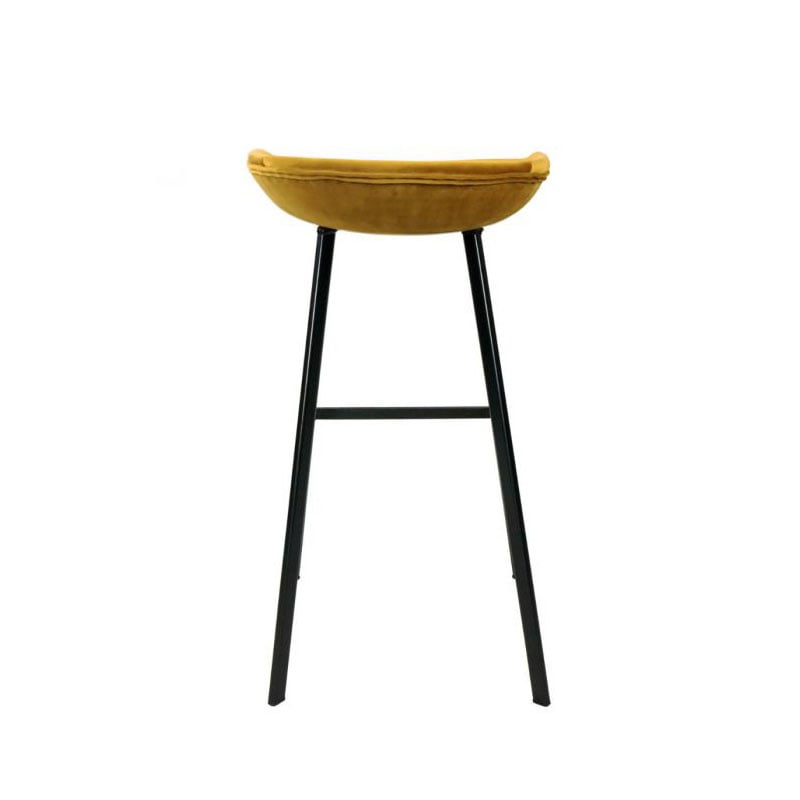 Velvet bar stool - Gold
