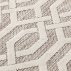 Balcony Rug - Piatto Mataro Cream/White