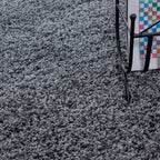 High-Pile Floor Rug - Life Grey