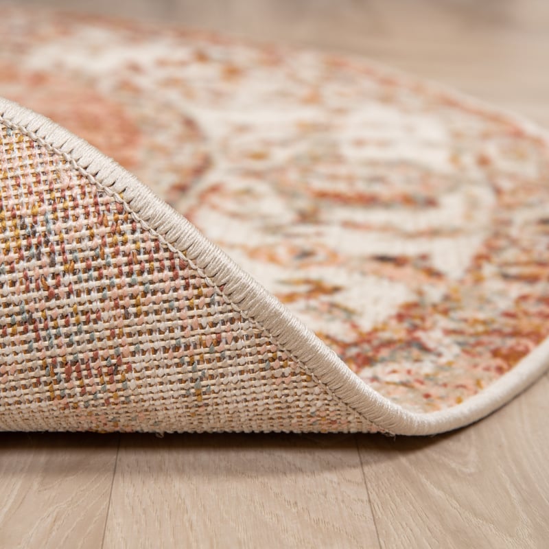 Round Vintage Rug - Spring Medallion Terra/Cream