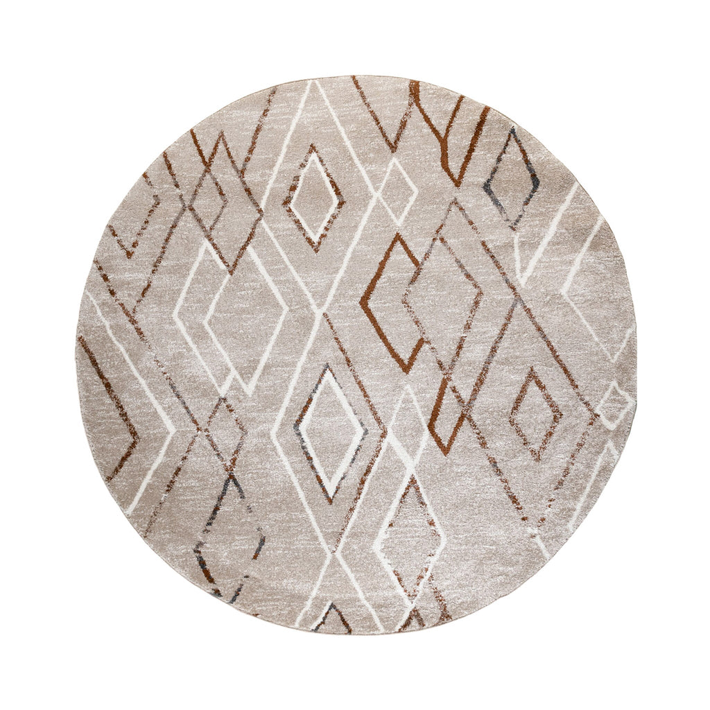 Berber rug round - Blend Diamond Beige