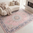 Vintage Rug - Lily Medallion Pink