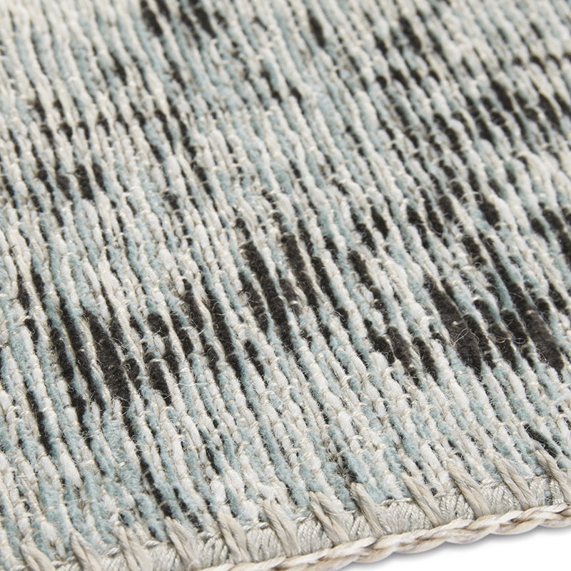 Vintage floor rug - Pleasure Blue/Black Vertou