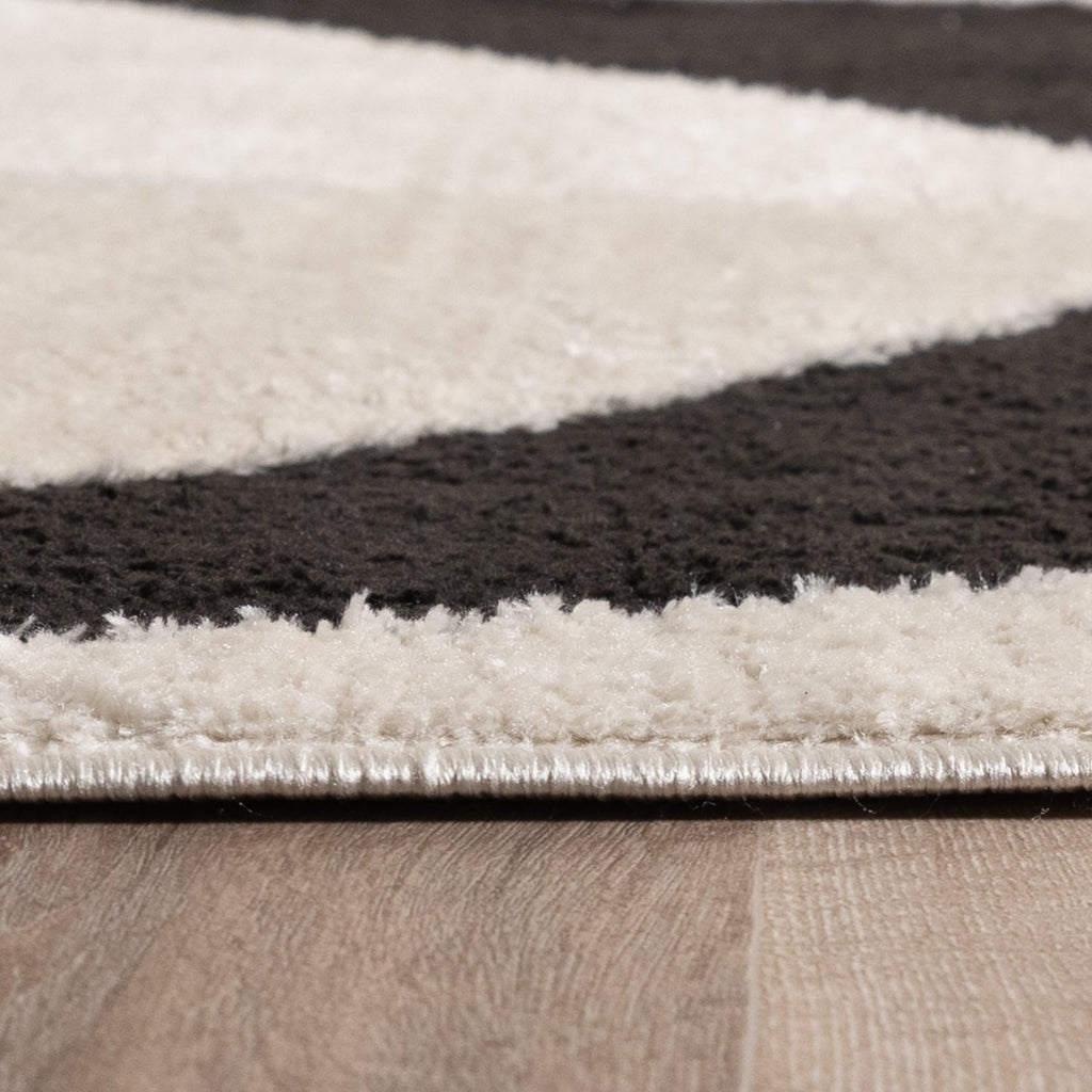 Japandi Rug - Yori Abstract Cream/Black