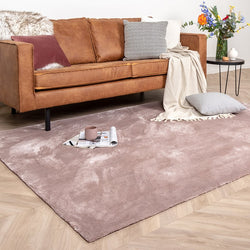 Washable Viscose Rug - Vive Dusty Pink