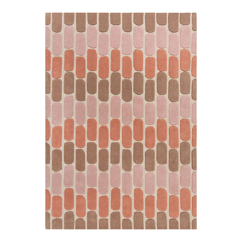 Modern area rug - Rado Fossil Terracotta
