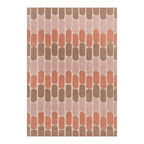 Modern area rug - Rado Fossil Terracotta