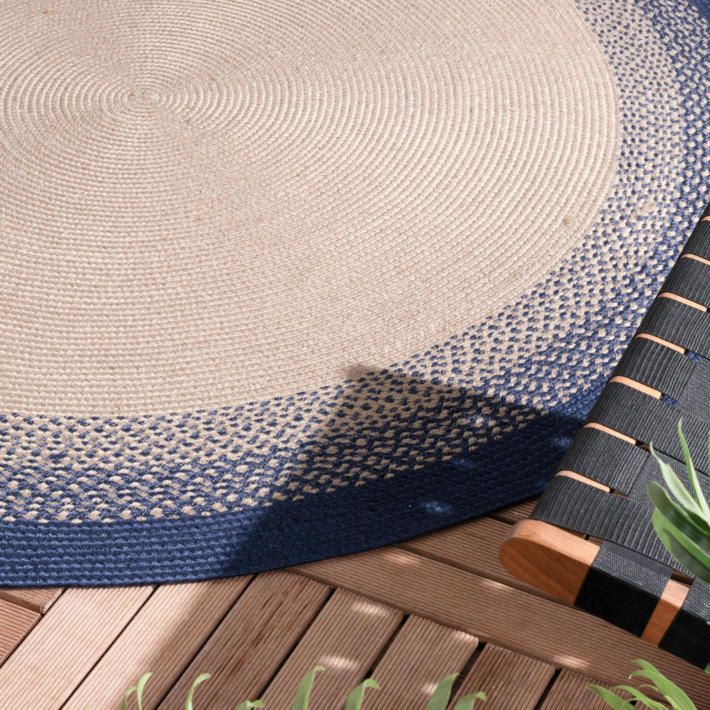 Round Indoor Outdoor Rug - Florence Blue