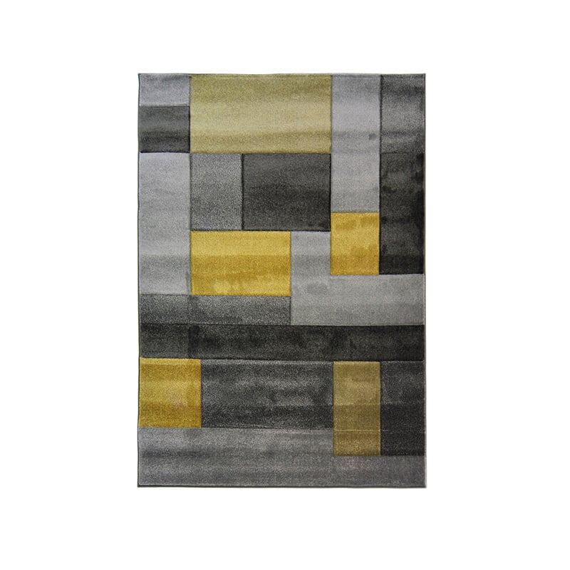 Modern floor rug - Hando Cosmos Ochre Yellow