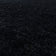 Round high-pile floor rug - Softy Black