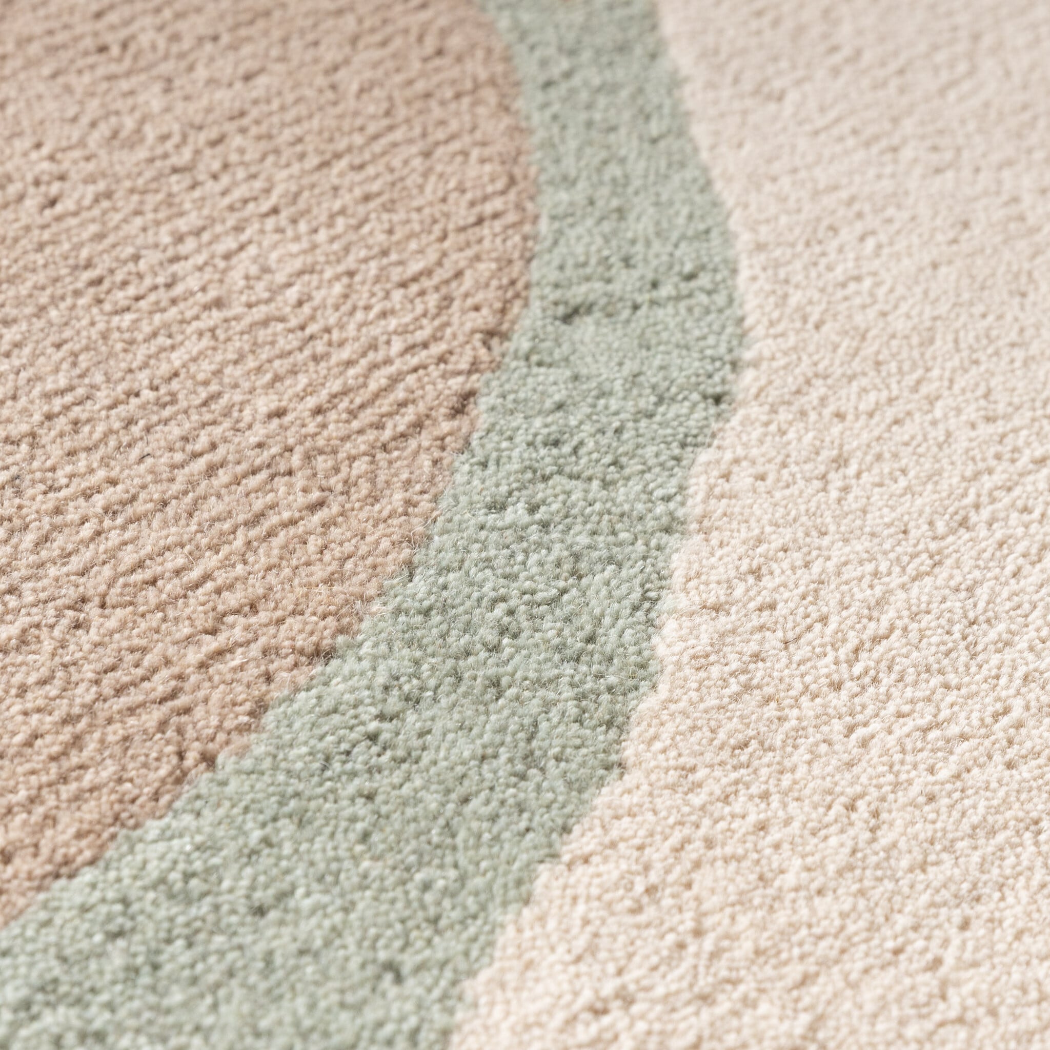 Round Wool Rug – Vienna Mint Green