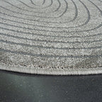 Organic floor rug - Vince 7131 Dark Grey