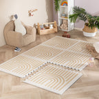 Foam Puzzle Mat – Alfie Grid Beige