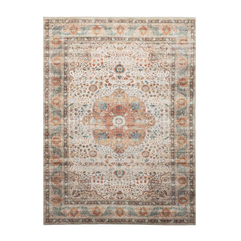 Indoor Outdoor Rug - Kairo Medallion Cream/Multicolour