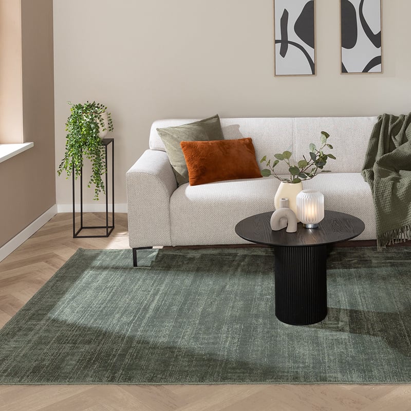 Viscose Rug - Jean Dark Green
