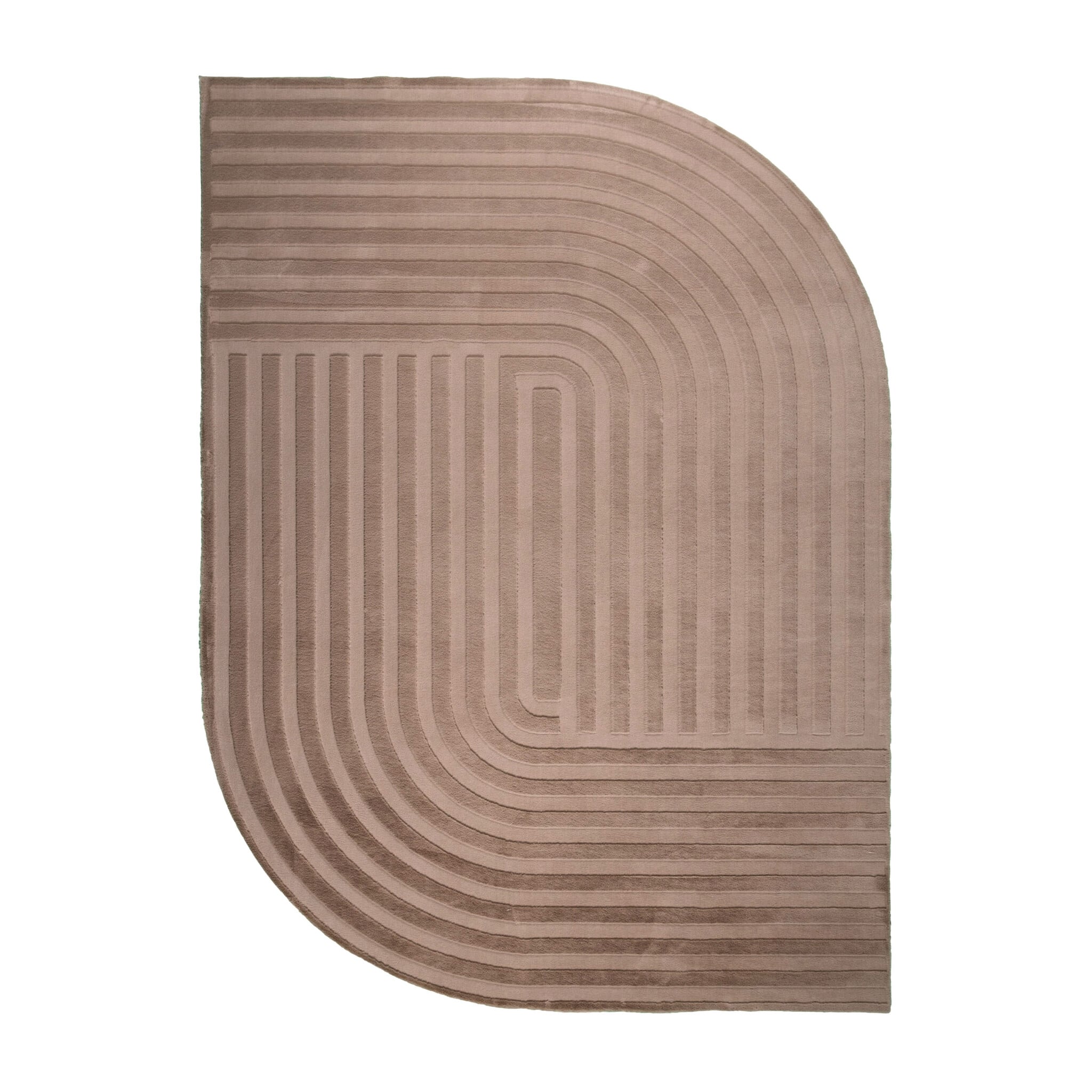 Irregular Rug - Flowy Lines Taupe