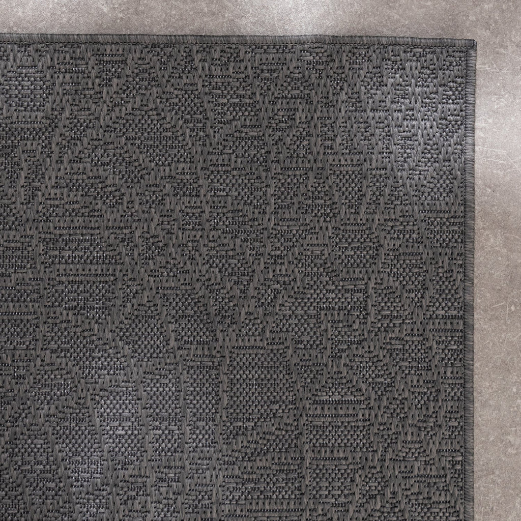 Indoor Outdoor Rug - Dunes Mandala Anthracite