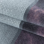 Modern floor rug - Optimism Box Purple/Grey