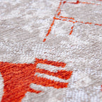 Round Graphic floor rug - Cities Amsterdam 9323