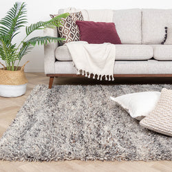 High Pile Wool Rug - Royal Light Grey/Blended