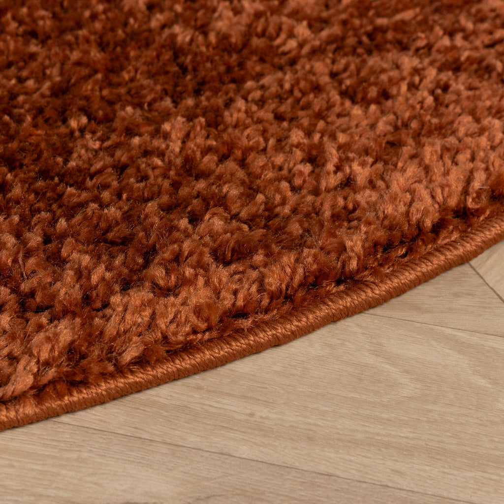 Round High-Pile Rug – Wish Terracotta