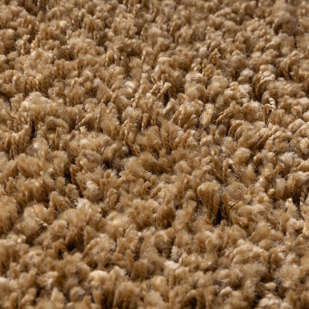Round shaggy rug - Yves Gold