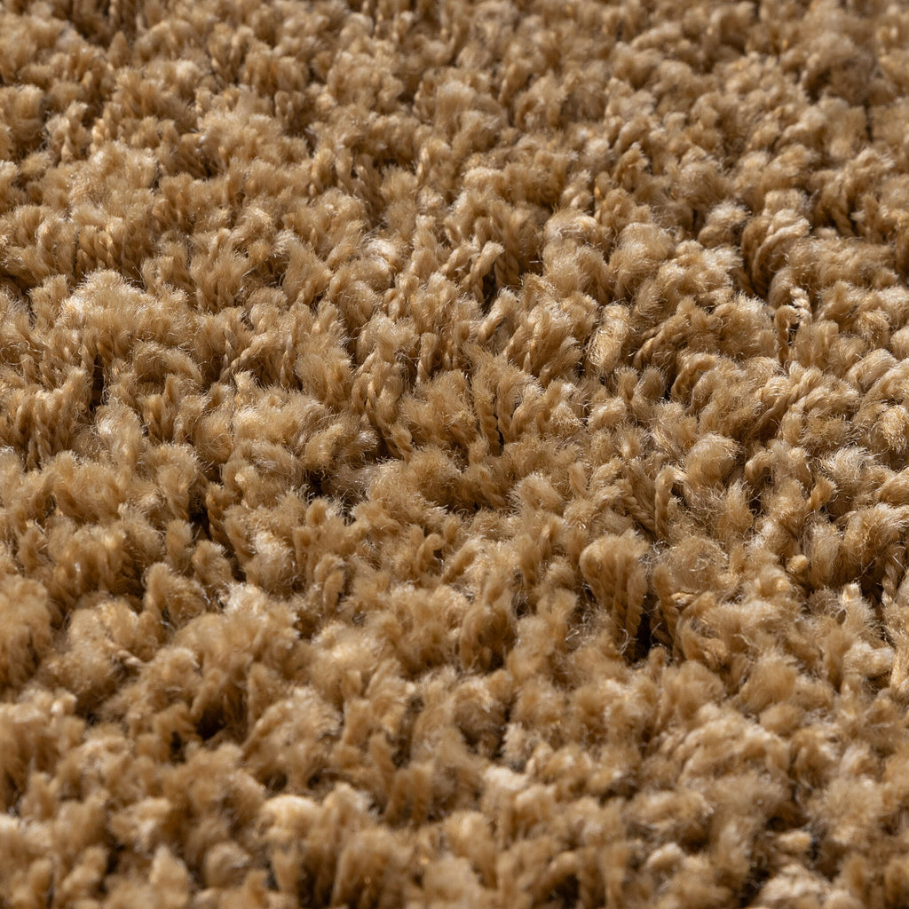 Round shaggy rug - Yves Gold