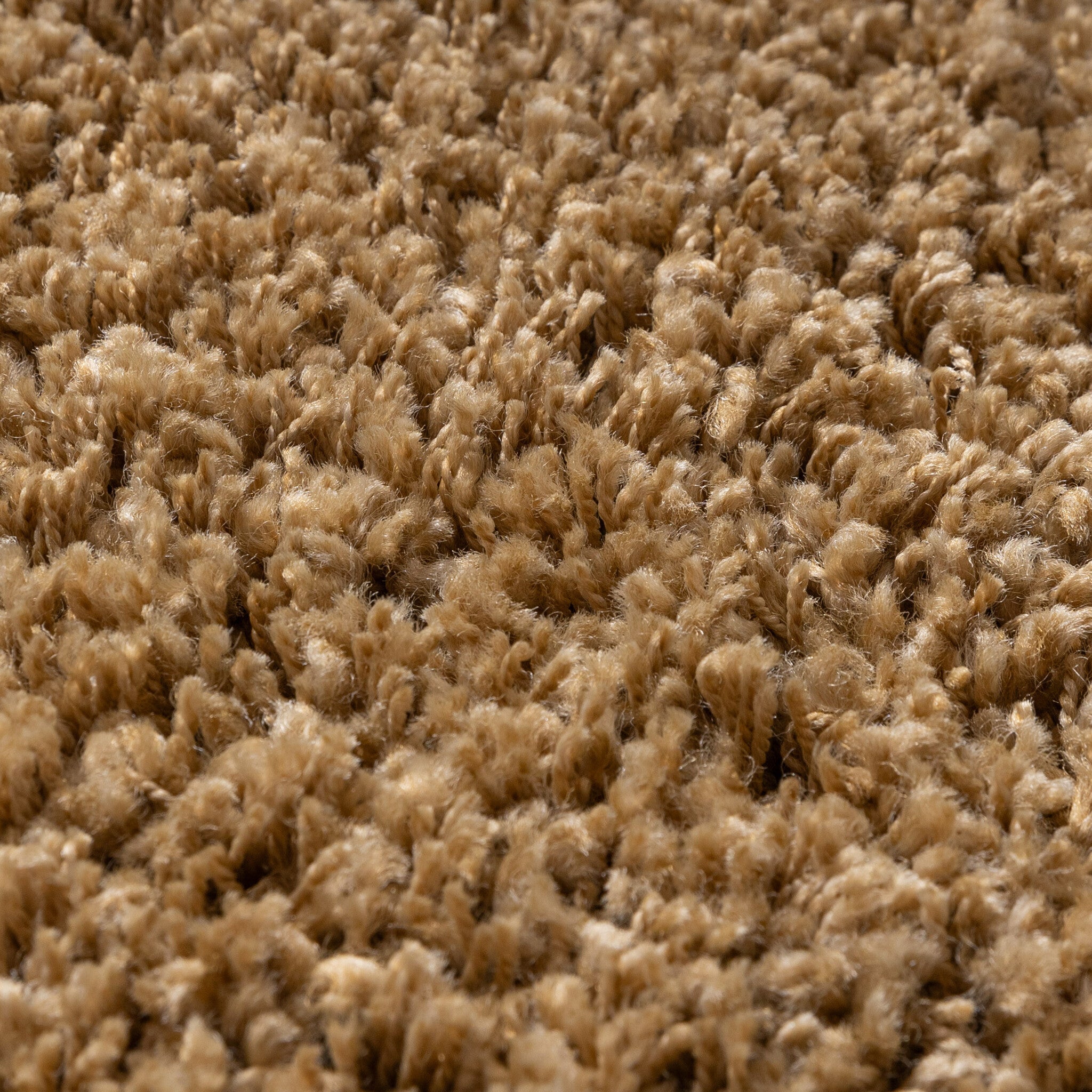 Round shaggy rug - Yves Gold