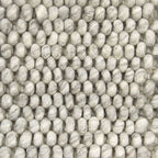 Wool floor rug to measure - New Loop Light Grey 814
