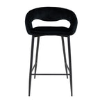 Bar stool - Lenn Velvet Black