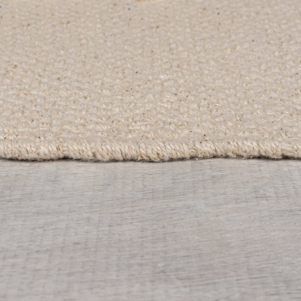 Wool Rug Beige - Tiddo Zigzag