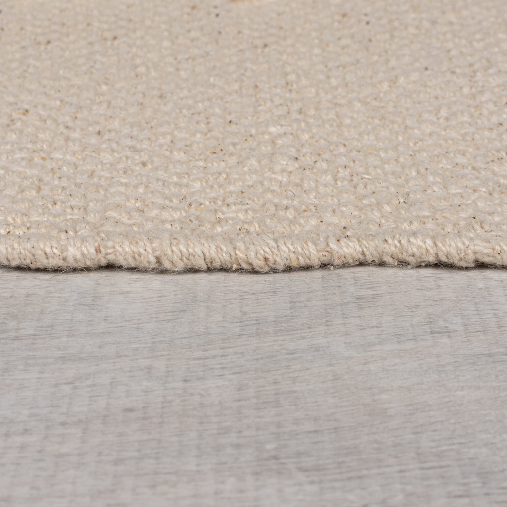 Wool Rug Beige - Tiddo Zigzag