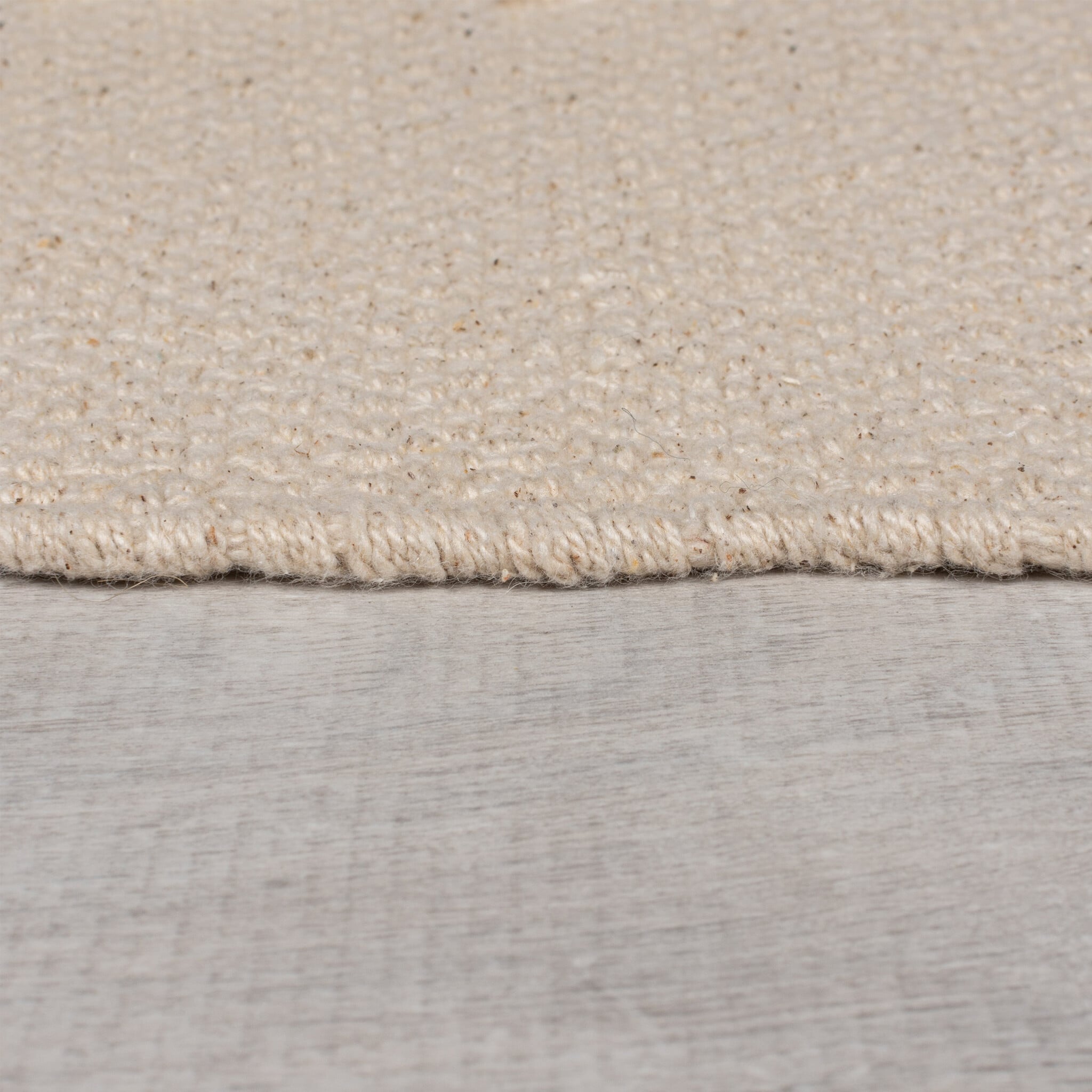 Wool Rug Beige - Tiddo Zigzag