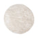 Round High Pile Rug - Lofty Cream/White