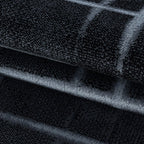 Modern floor rug - Streaky Skretch Black/Grey