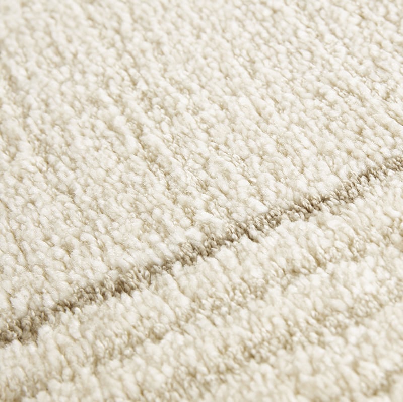 Scandinavian floor rug - Glow Cream/Grey Castres